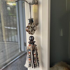 MacKenzie-Childs Black and White Tassel